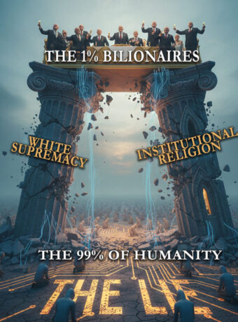 Quantum Truth vs Religion: Infographic decoding how the 1% use the pillars of White Supremacy and Institutional Religion to jam the signal for the 99% of humanity. What if the Key to Heaven Is, Did You Believe the Lie? Decoding how the 1% use White Supremacy and Institutional Religion to jam the signal for the 99%.